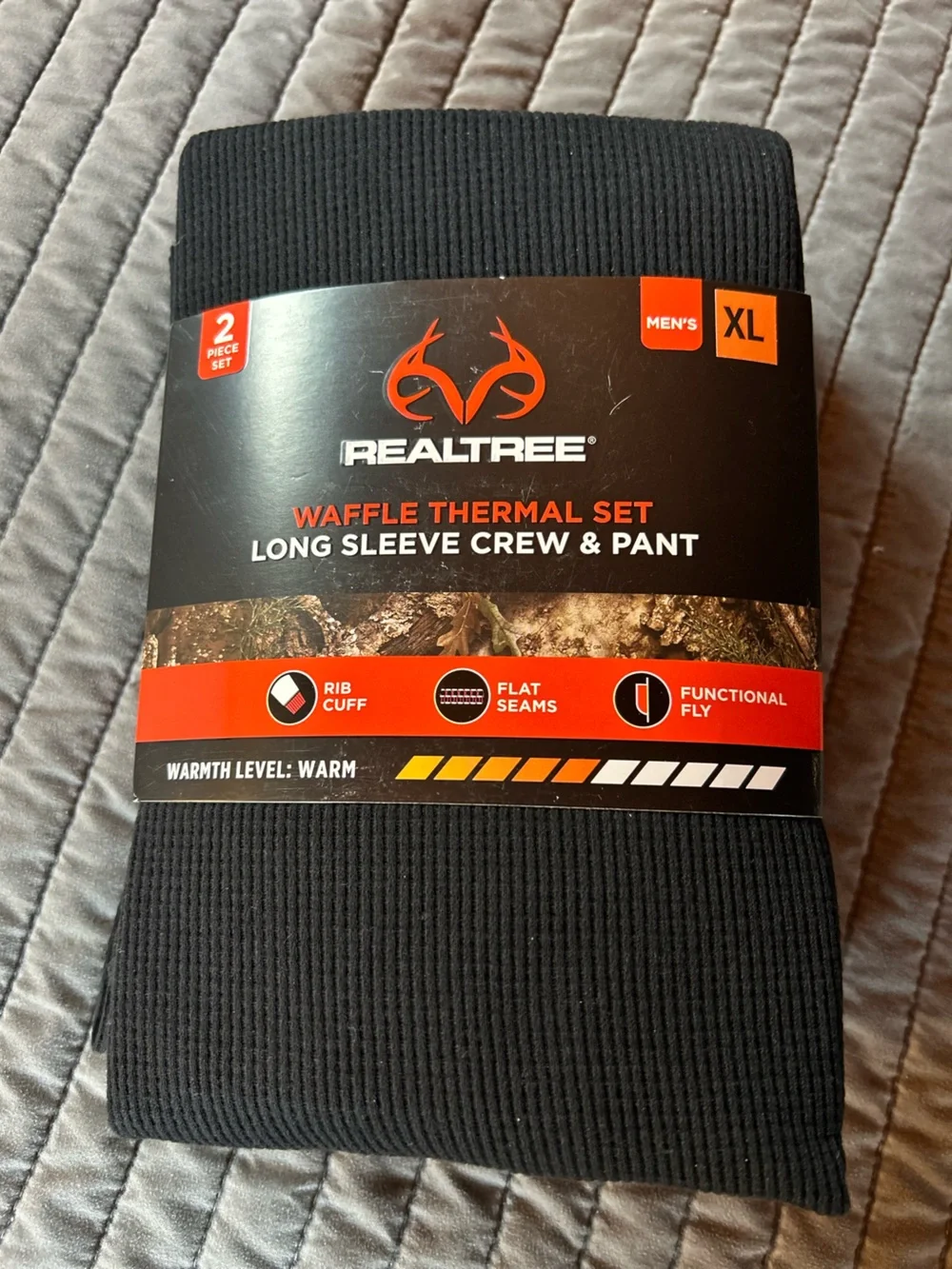 Realtree Black Waffle Thermal